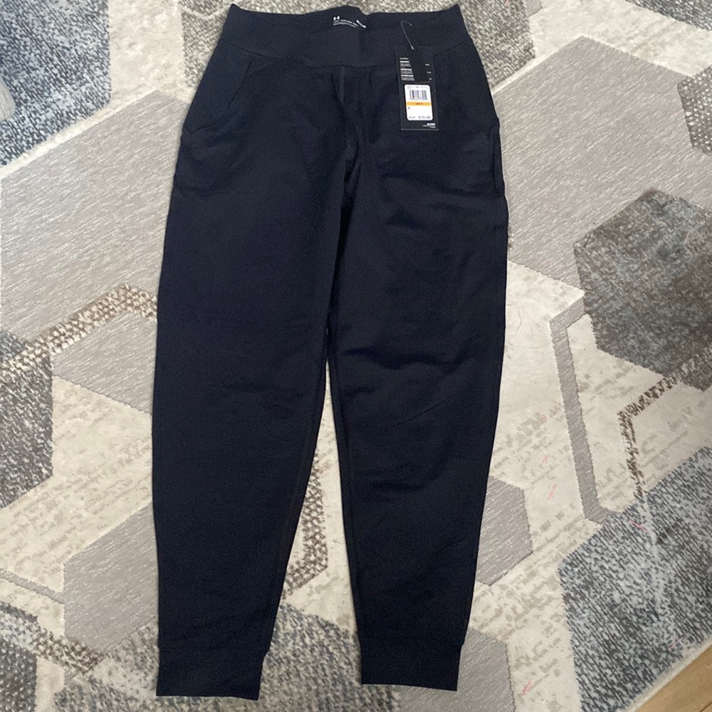 Under Armour black super soft joggers. Small. New with tags